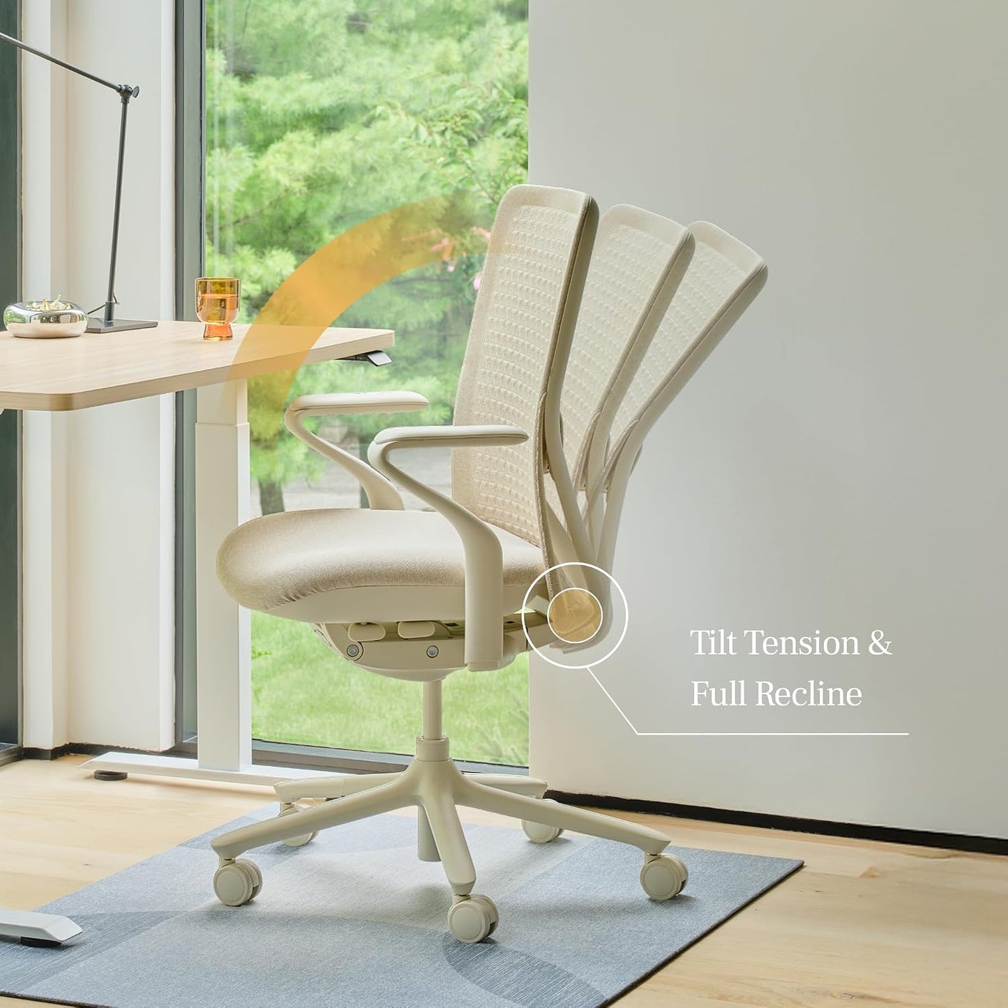 ✨ Premium Ergonomic Office Chair | Adjustable Lumbar Support Work Chair for Modern Home Office 🖥️