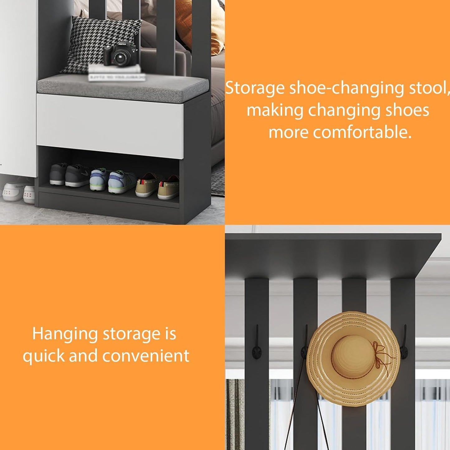 ✨ Modern Room Divider Shelf | Freestanding Storage Partition for Living Room & Home Office 🏡