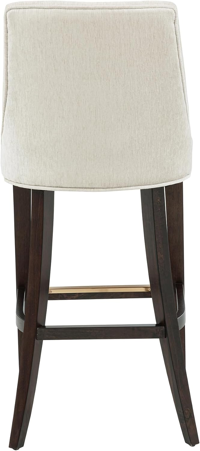 ✨ Modern Chenille Counter Stools | Upholstered Kitchen Island Chairs with Wooden Legs 🌿