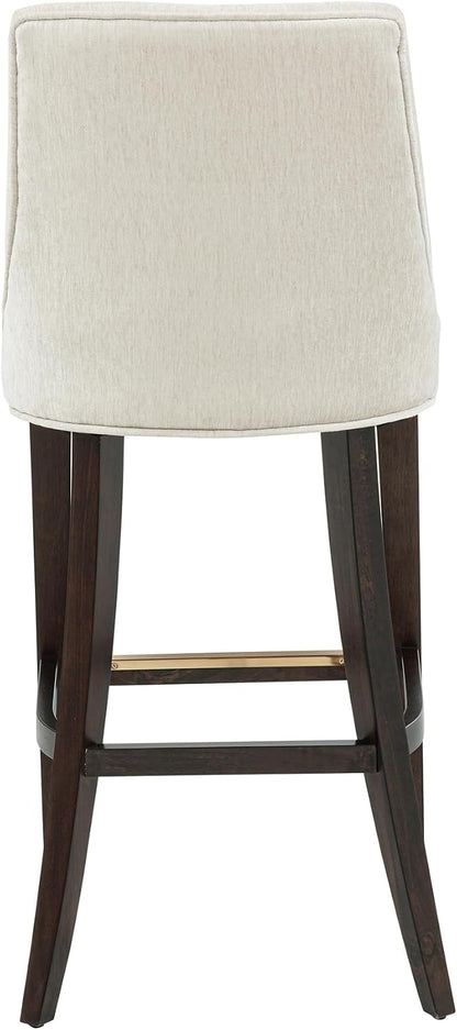 ✨ Modern Chenille Counter Stools | Upholstered Kitchen Island Chairs with Wooden Legs 🌿