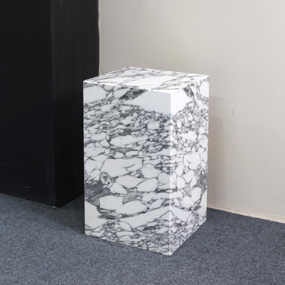 ✨ Luxury Marble Side Table | Modern Square Accent Table for Living Room & Bedroom 🏛️