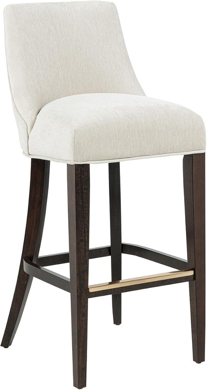 ✨ Modern Chenille Counter Stools | Upholstered Kitchen Island Chairs with Wooden Legs 🌿