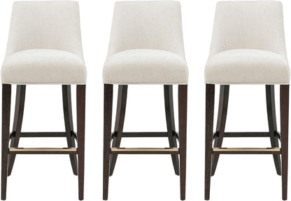 ✨ Modern Chenille Counter Stools | Upholstered Kitchen Island Chairs with Wooden Legs 🌿