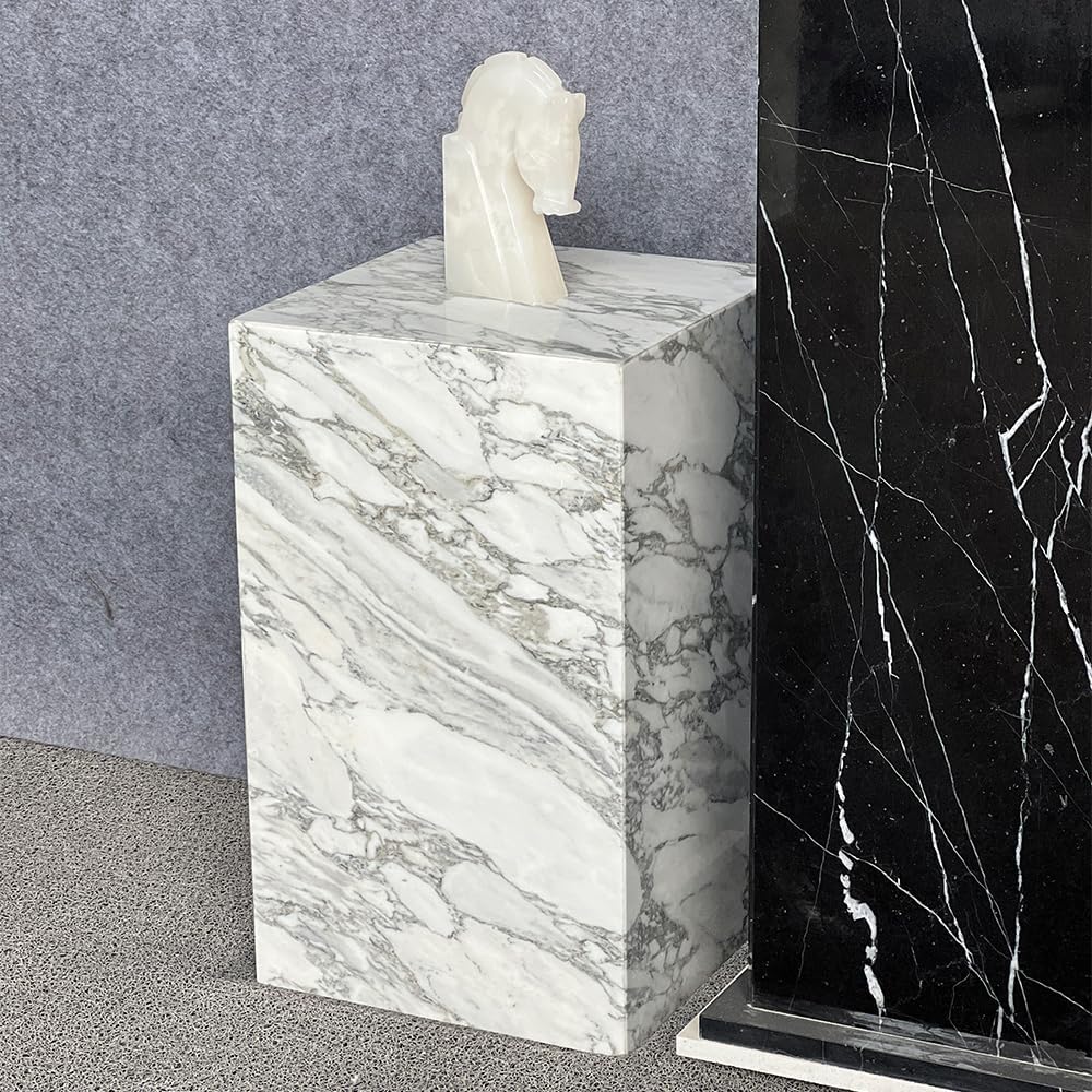 ✨ Luxury Marble Side Table | Modern Square Accent Table for Living Room & Bedroom 🏛️