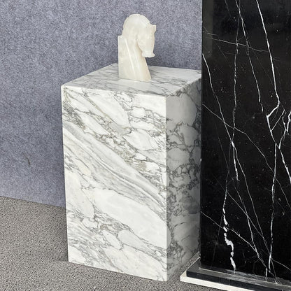 ✨ Luxury Marble Side Table | Modern Square Accent Table for Living Room & Bedroom 🏛️