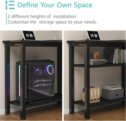 ✨ L-Shaped Computer Desk | Modern Corner Workstation with Storage Drawers & Shelves for Home Office 🎮