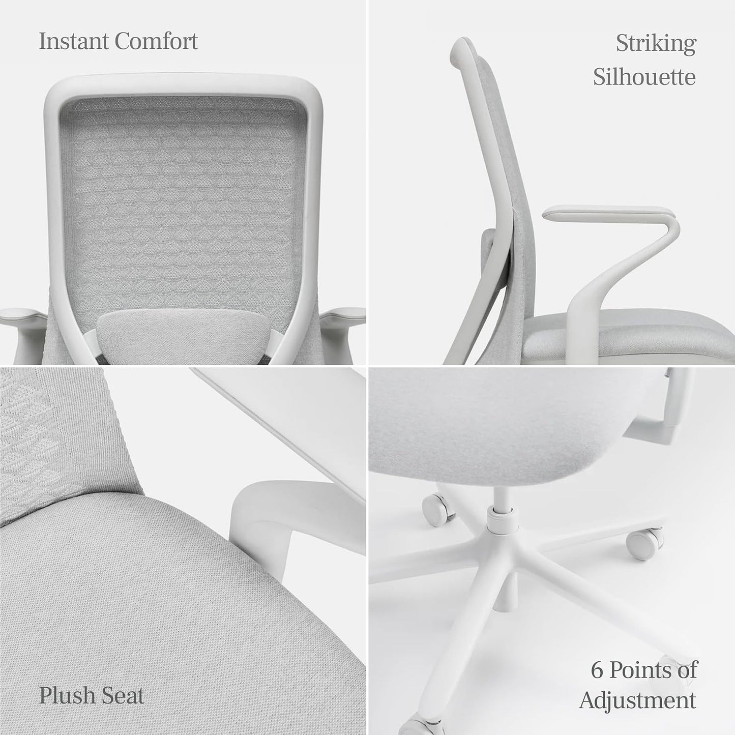 ✨ Premium Ergonomic Office Chair | Adjustable Lumbar Support Work Chair for Modern Home Office 🖥️