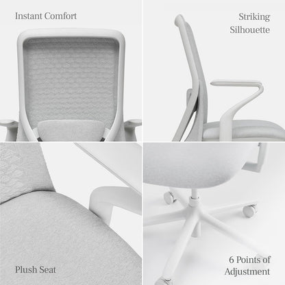 ✨ Premium Ergonomic Office Chair | Adjustable Lumbar Support Work Chair for Modern Home Office 🖥️